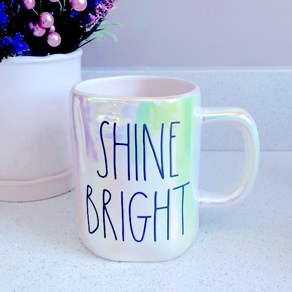 Rae Dunn Other - ❗️RAE DUNN IRIDESCENT SHINE BRIGHT RAINBOW MUG